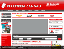 Tablet Screenshot of ferreteriacandau.com